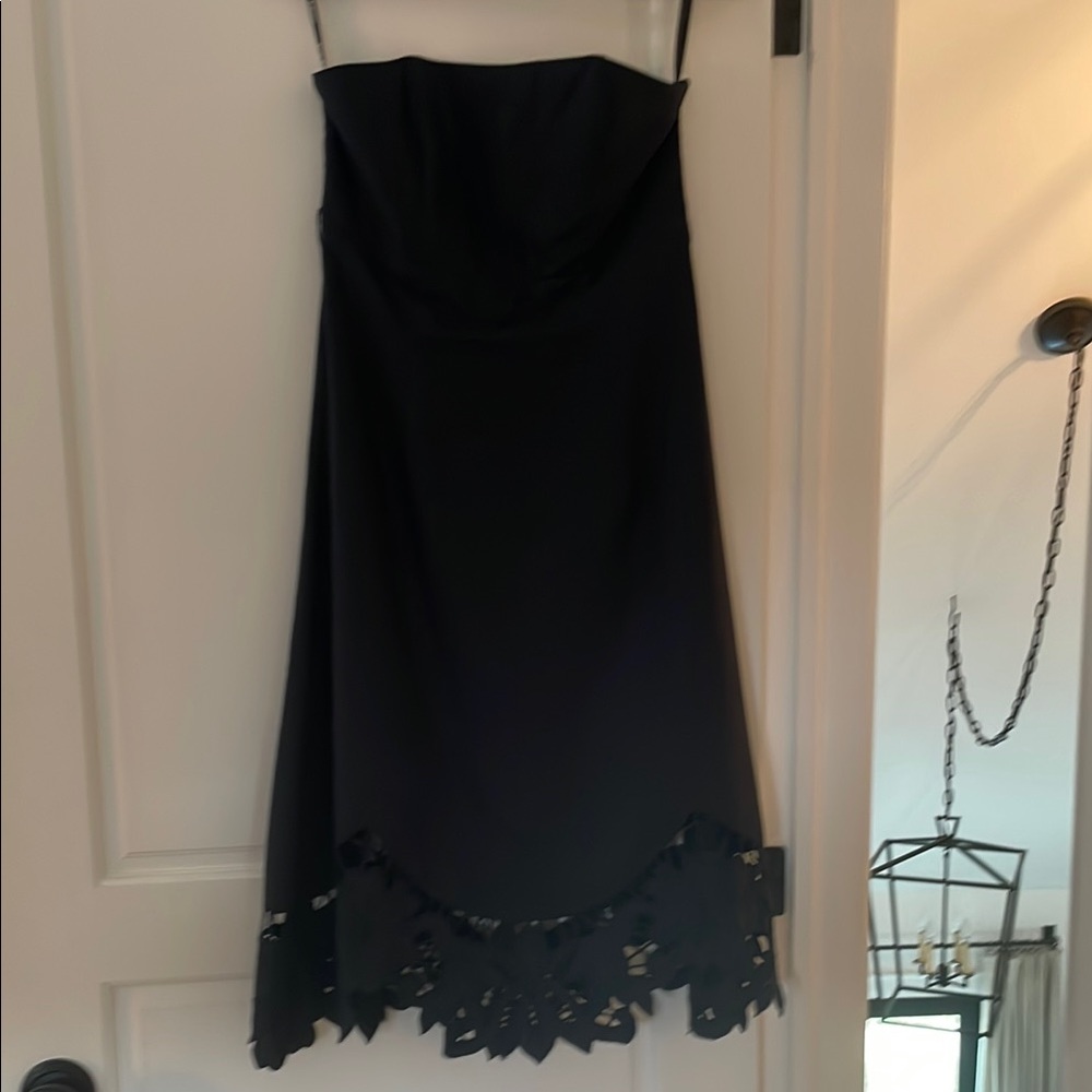 Betsey Johnson Black Strapless Dress